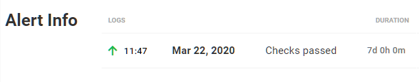 Hub 2.0 Alert Info display