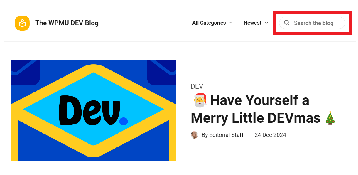 Search the WPMU DEV blog