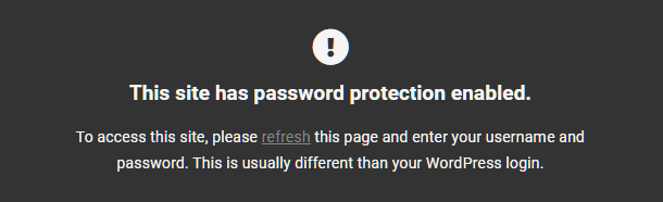 Default WPMU DEV error 401 page
