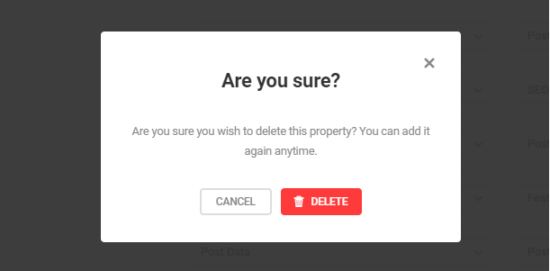 delete property confirmation
