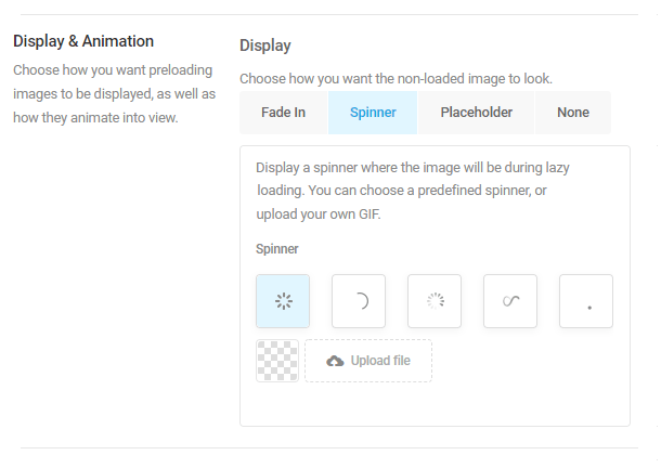 lazy load spinner animation