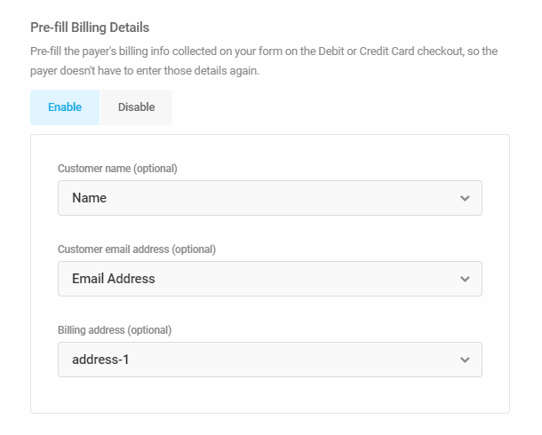 Pre-fill PayPal billing details in Forminator