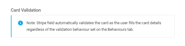 Automatic card validation in Forminator Stripe field
