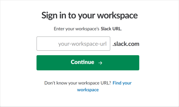Sign into Slack for integration in Forminator