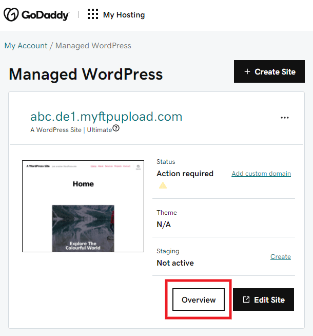 Accessing FTP accounts at GoDaddy