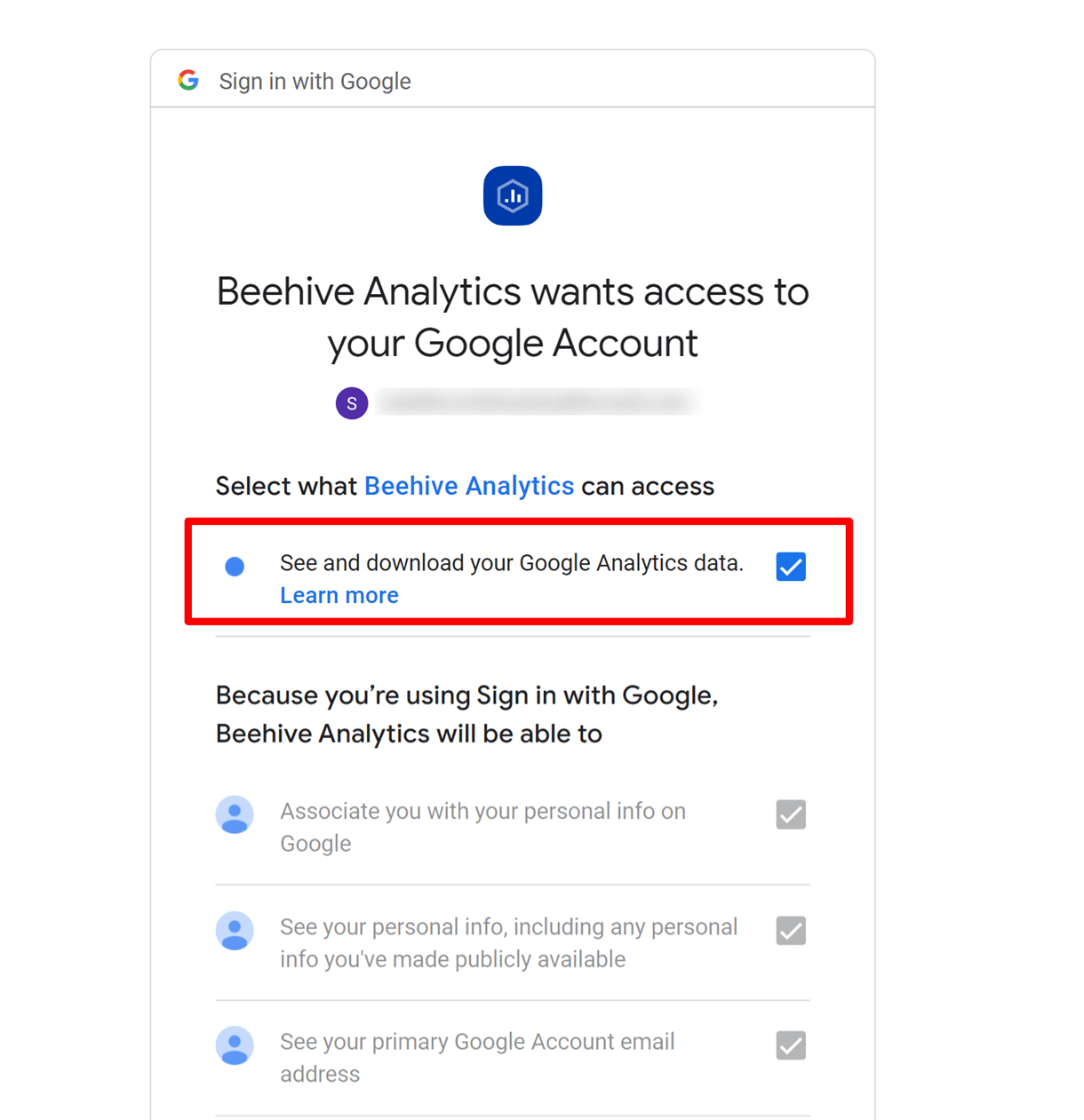 google analytics permissions