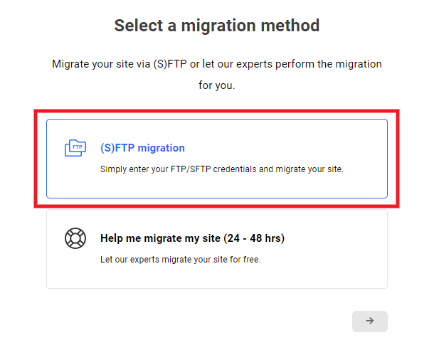 MIgrate an existing site to WPMU DEV via (S)FTP