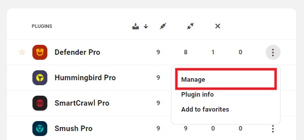 Manage a plugin in the Hub