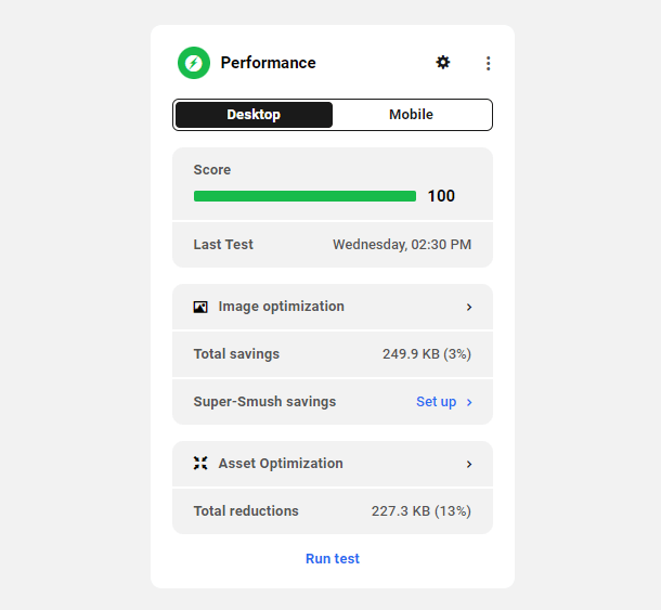Performance module