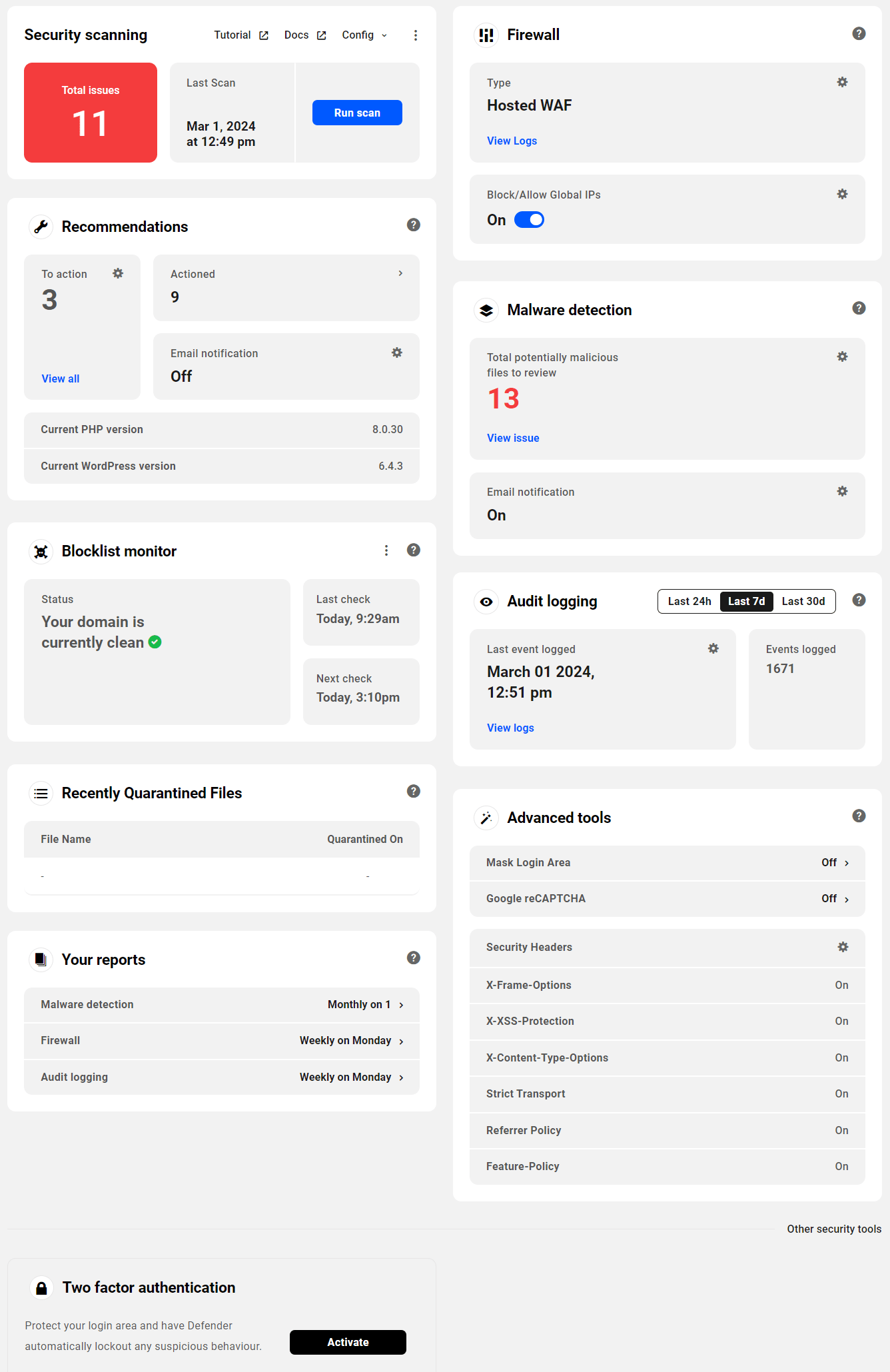 The Hub - Security module.