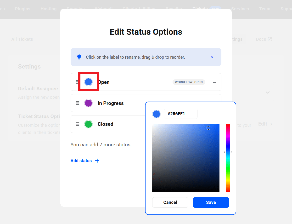 hub tickets settings status color@2x