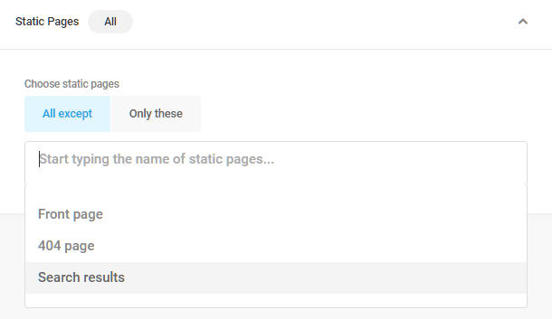 Static page visibility condition in Hustle modules