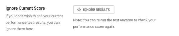 Ignore current score