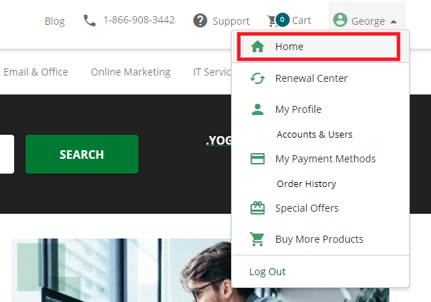 Network Solutions account