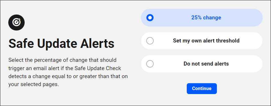 The Hub - Automate - Safe Update Alerts screen